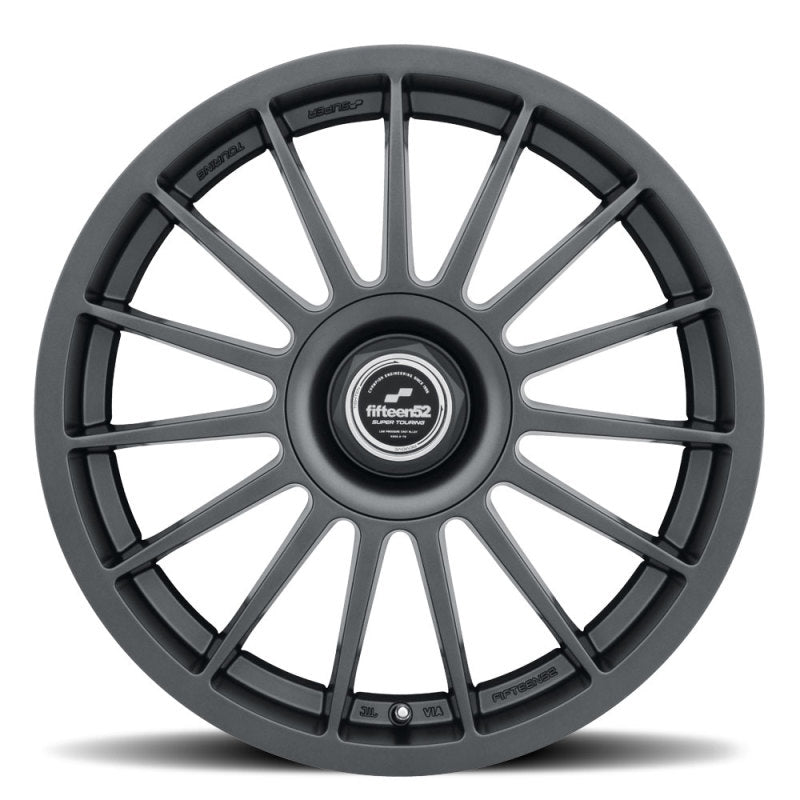 Quince52 Podium 19x8.5 5x108/5x112 45mm ET 73.1mm Rueda de grafito esmerilado con orificio central
