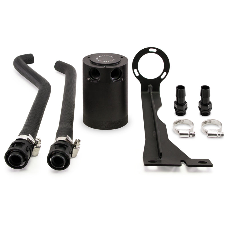 Mishimoto 2014+ Ford Fiesta ST Kit de lata de captura de aceite con deflector - Negro