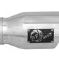 aFe MACH Force-Xp 3in Inlet x 4-1/2in Outlet x 9in Length 304 Stainless Steel Exhaust Tip