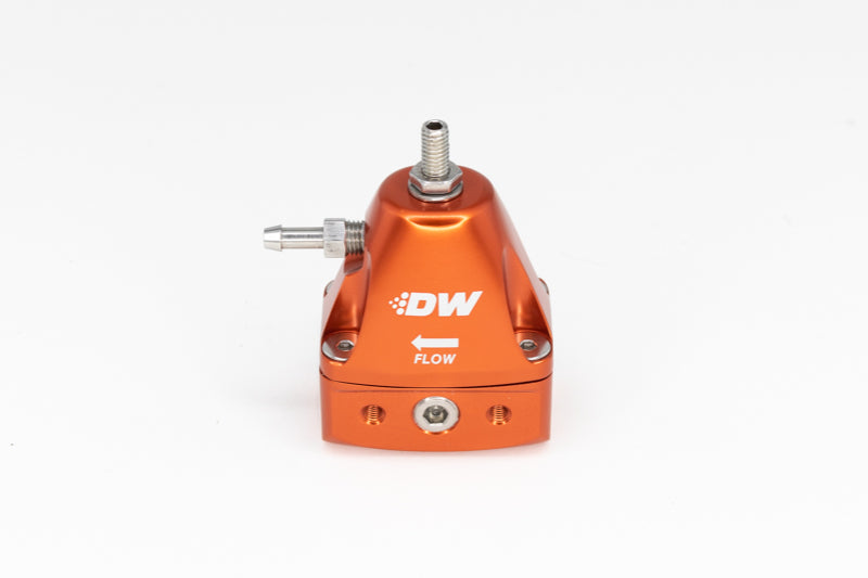 Regulador de pressão de combustível ajustável em linha DeatschWerks DWR1000iL - laranja