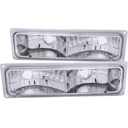 ANZO 1988-1998 Chevrolet C1500 Euro Luzes de estacionamento cromadas