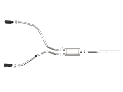 aFe Apollo GT Series 3in 409SS GM Silverado/Sierra 1500 09-19 V6-4.3/V8-4.8/5.3L - Preto