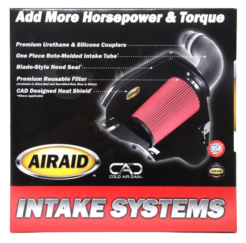 Airaid 01-03 Ford Lightning/Harley Davidson Edt. CAD Intake System w/o Tube  (Oiled / Red Media)
