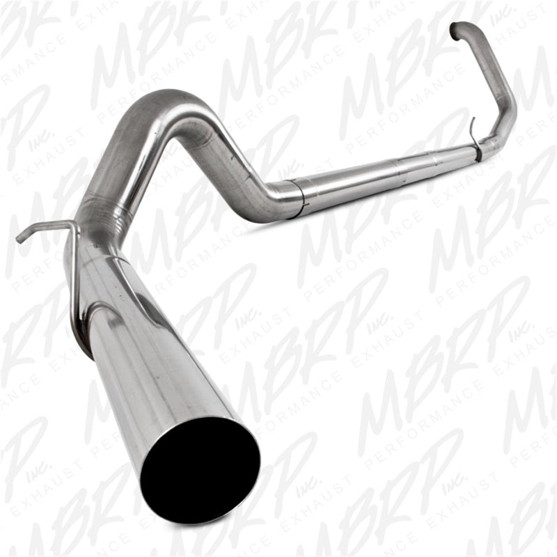 MBRP 1999-2003 Ford F-250/350 7.3L 4in Turbo Back Single Sin silenciador T409 SLM Serie Sistema de escape