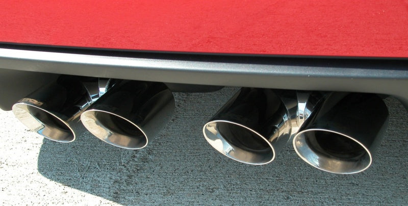 Corsa 2006-2013 Chevrolet Corvette C6 Z06 7.0L V8 Polished Sport Axle-Back Exhaust