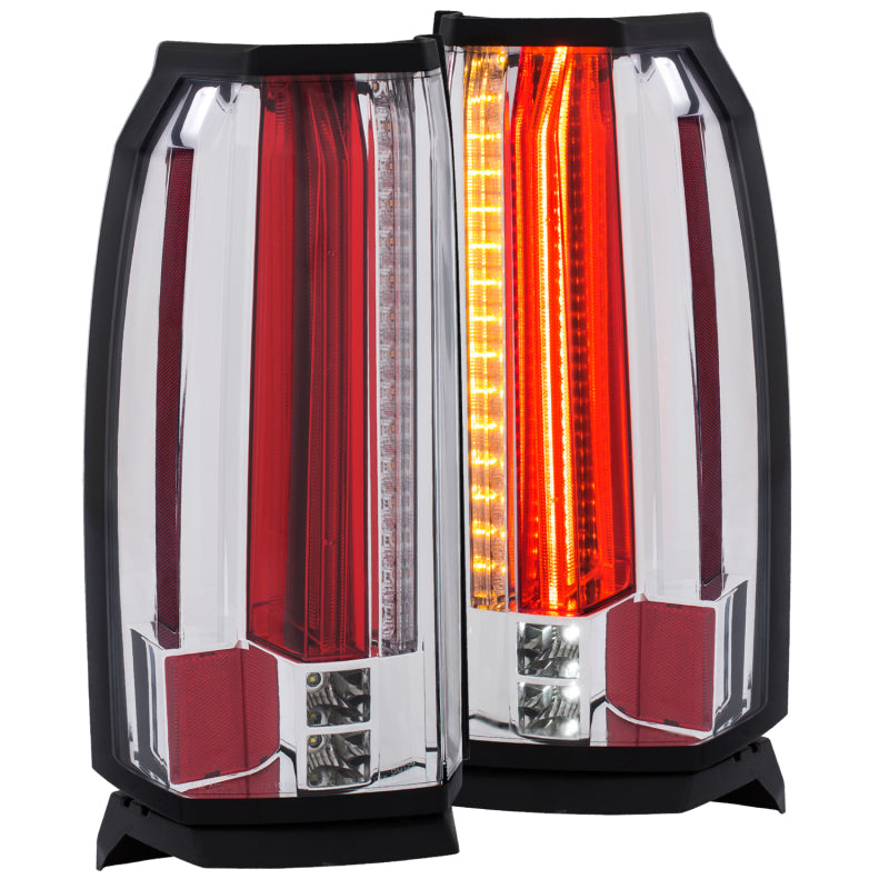 ANZO 2015-2017 GMC Yukon/Yukon XL Lanternas traseiras LED cromadas