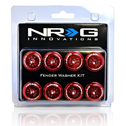 NRG - FENDER WASHER KIT; RIVETS FOR PLASTIC; COLOR MATCHED; SET OF 8