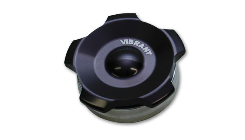 Batentes de solda de alumínio OD vibrantes de 2,75 pol. com tampa rosqueada de alumínio preto anodizado (incl. O-Ring)