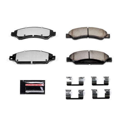 Power Stop 2007 Cadillac Escalade dianteiro Z36 para caminhão e pastilhas de freio para reboque com ferragens