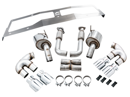 Escape AWE Tuning 2020 Chevrolet Corvette (C8) Touring Edition - Quad Chrome Silver Tips