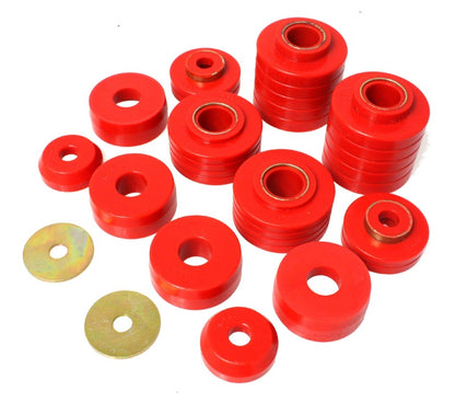 Suspensão Energy 80-98 Ford F250/F350 / 80-92 Ford F100/F150 / 85-98 Ford F450 Red Body Mount Set