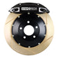 StopTech 03-06 Evo Front BBK w/ Black ST-40 Calipers Slotted Zinc 355x32mm Rotors Pads and SS Lin