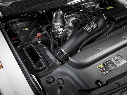 aFe Quantum Pro DRY S Sistema de admisión de aire frío 17-18 GM/Chevy Duramax V8-6.6L L5P - Seco