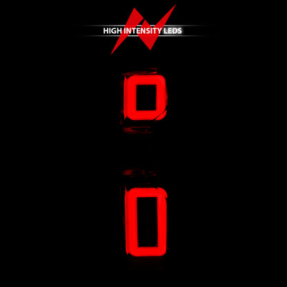 ANZO 19-21 Chevy Silverado Work Truck Full LED Taillights Chrome Housing Red Lens G2(w/C light Bars)