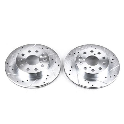 Power Stop 91-95 Toyota MR2 Rear Evolution Rotores perforados y ranurados - Par