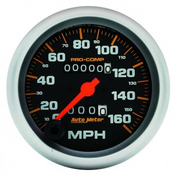 AutoMeter - 3-3/8" SPEEDOMETER, 0-160 MPH, MECHANICAL, PRO-COMP (5153)