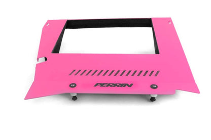 Perrin 2015+ Subaru WRX Engine Cover Kit (Intercooler Shroud + Polea Cover) - Hyper Pink
