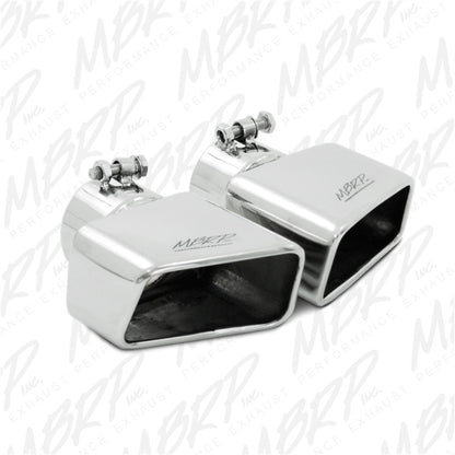 MBRP Punta universal 4.50in x 2.75in ID Rectángulo Corte en ángulo 3in OD Entrada 7in Lgth T304 Lado del pasajero