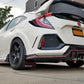 Rally Armor 17-22 Honda Civic Type R White UR Mud Flap w/Red Logo