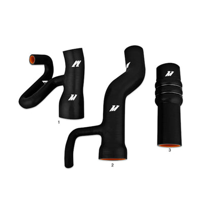 Mishimoto 92-97 Audi S4/S6 C4 Turbo Preto Kit de mangueira de silicone