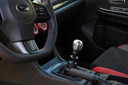 Perrin 15-22 Subaru WRX 1.85in. Perilla de cambio de cilindro SS (con fijación de traqueteo) - Cepillada