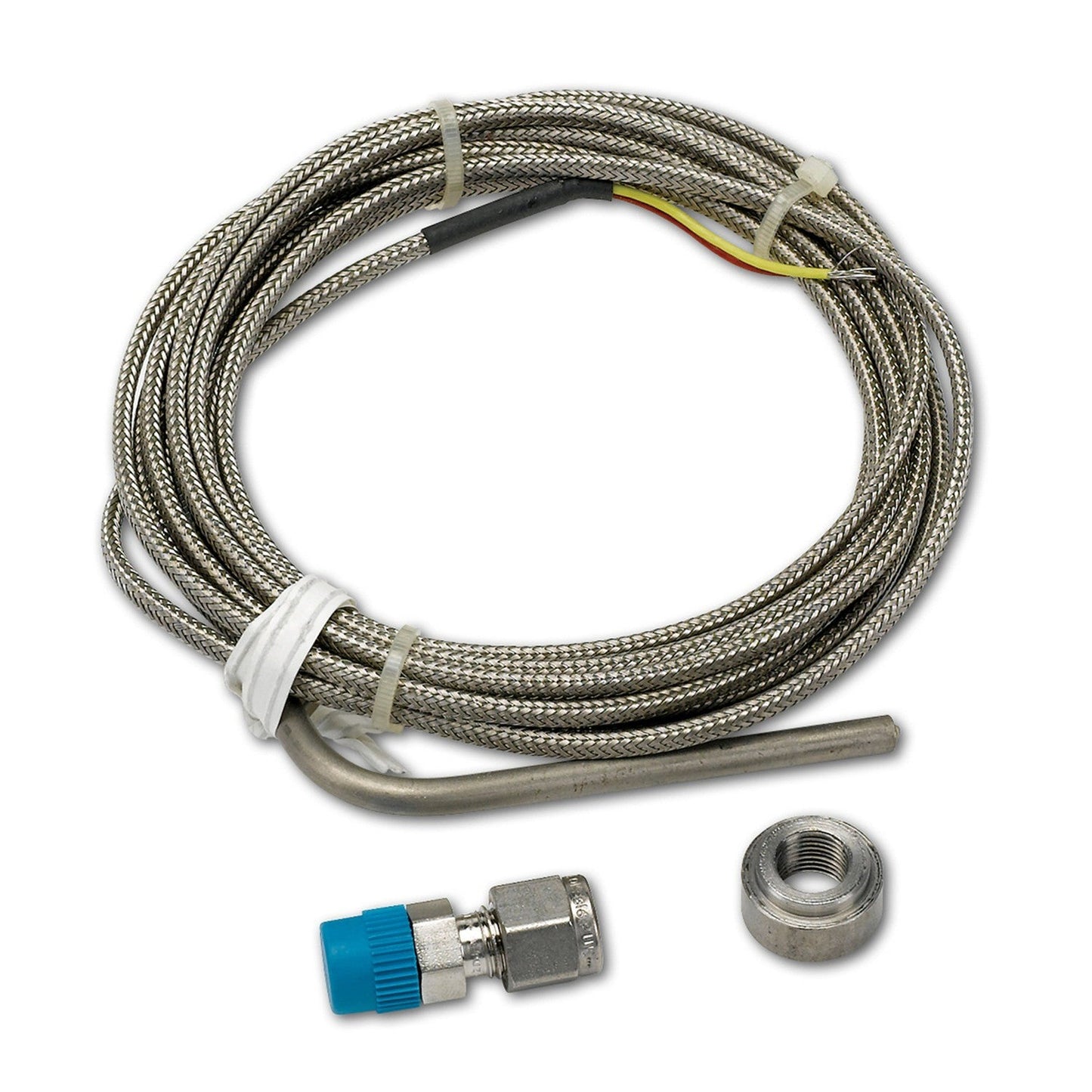 AutoMeter - THERMOCOUPLE KIT, TYPE K, 3/16" DIA, OPEN TIP, 10 FT, INCL. STAINLESS COMP. & WELD BOSS (5244)
