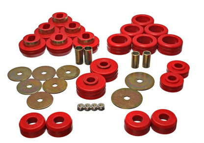 Energy Suspension 92-97 GM Denali XL/Blazer/Yukon XL 4WD juego de montaje de carrocería roja