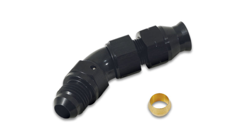 Tubo vibrante de 45 graus 5/16 pol. para macho -6AN Adaptador de alargamento com inserções verde-oliva