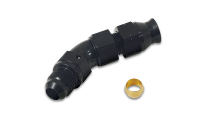 Tubo vibrante de 45 graus 5/16 pol. para macho -6AN Adaptador de alargamento com inserções verde-oliva