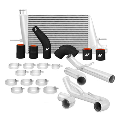 Kit de intercooler de montagem frontal Mishimoto 08+ Mitsubishi Evo X - Prata