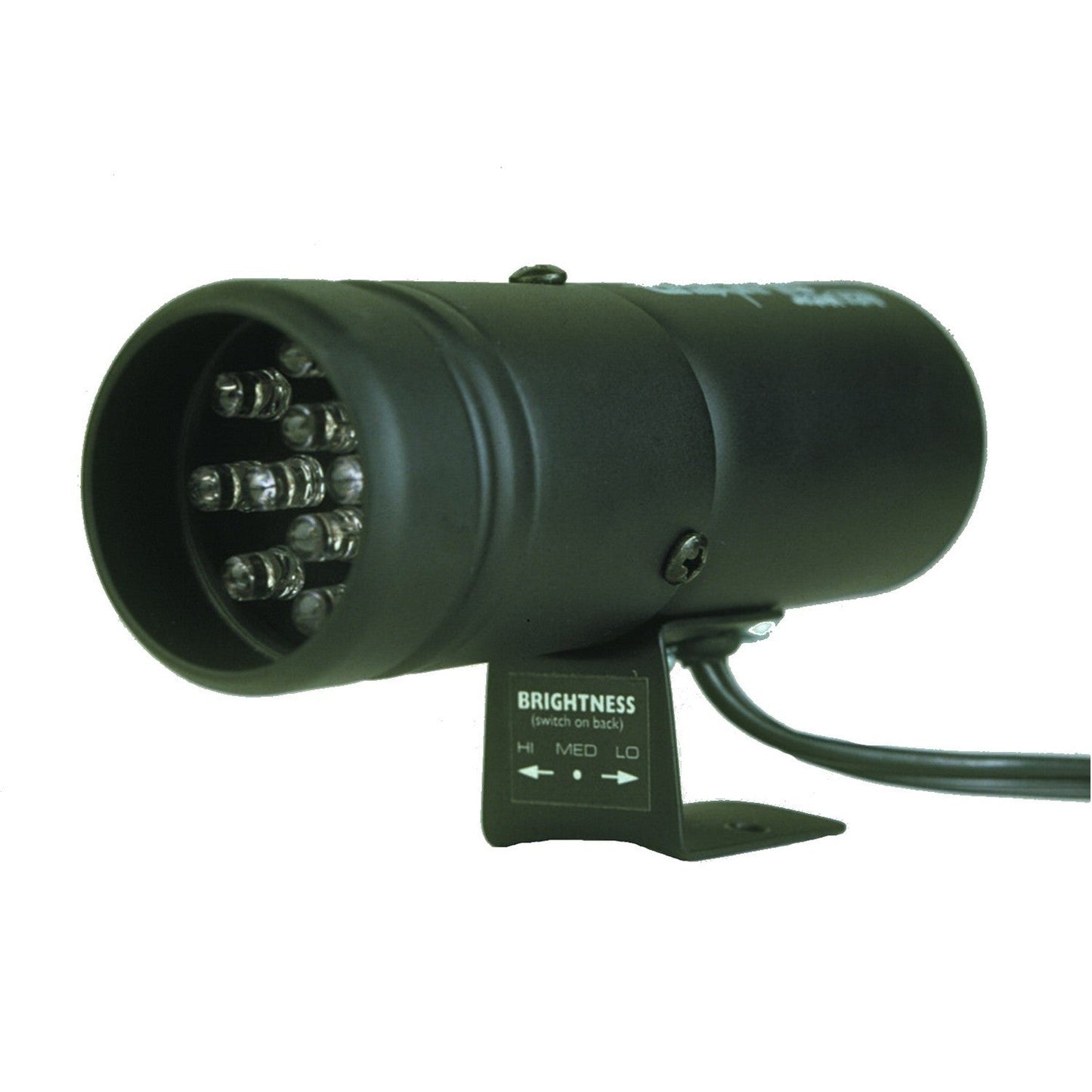 AutoMeter - SHIFT LIGHT, 12 AMBER LED, PEDESTAL, BLACK, SUPER-LITE (5332)