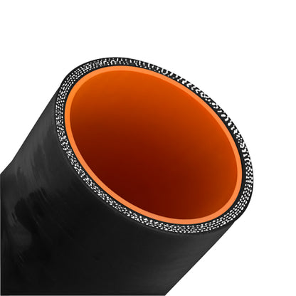 Mishimoto Acoplador de silicona negra de 3,0 pulg. con tapón NPT de 1/8 pulg.