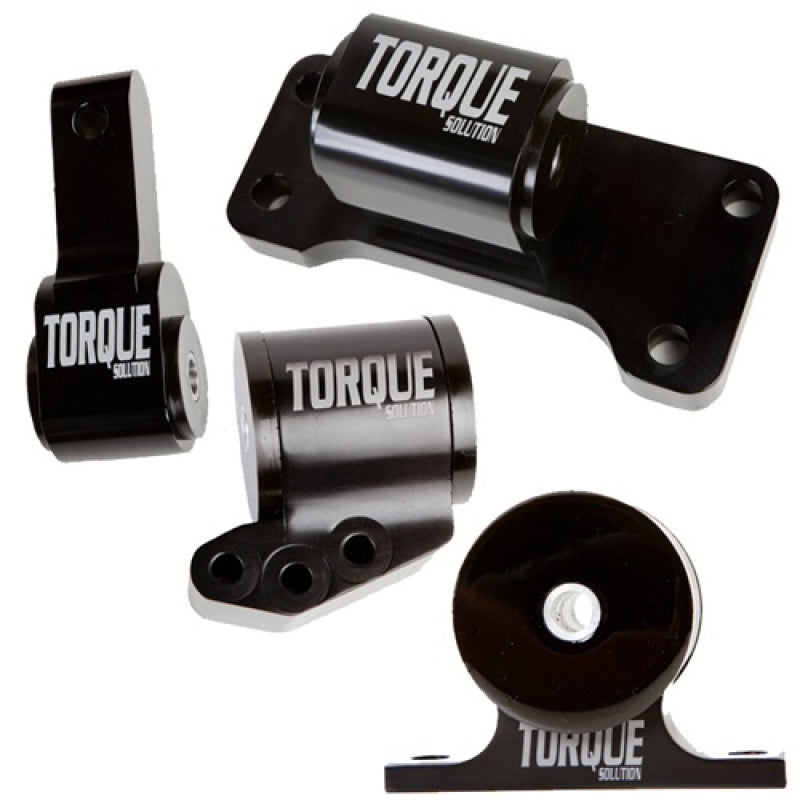 Kit de soporte de motor de 4 piezas de aluminio Billet de Torque Solution: Mitsubishi Evolution 01-06 (solo 5 velocidades)