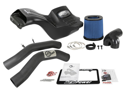 Sistema de admissão de ar frio aFe Momentum XP Pro 5R com tubos de admissão de alumínio preto 15-18 Ford F-150 V8-5.0L