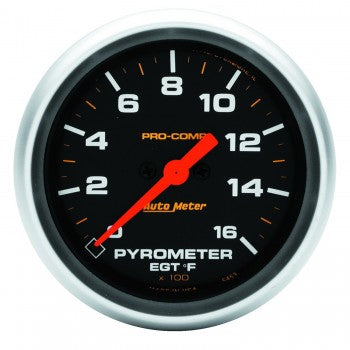 AutoMeter - 2-5/8" PYROMETER, 0-1600 °F, STEPPER MOTOR, PRO-COMP (5444)