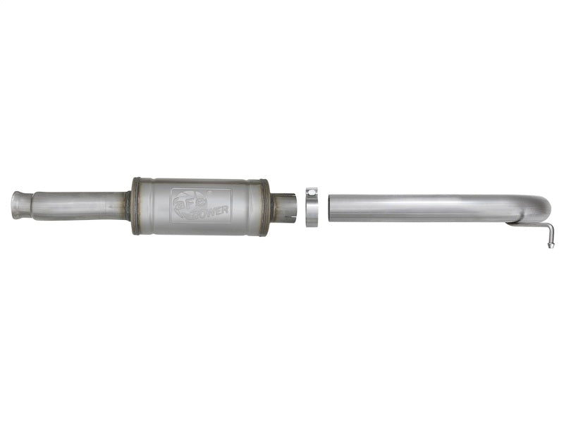 aFe Rock Duster 3in 409 SS Cat-Back Turn-Down Escape 2018+ Jeep Wrangler (JL) V6 3.6L