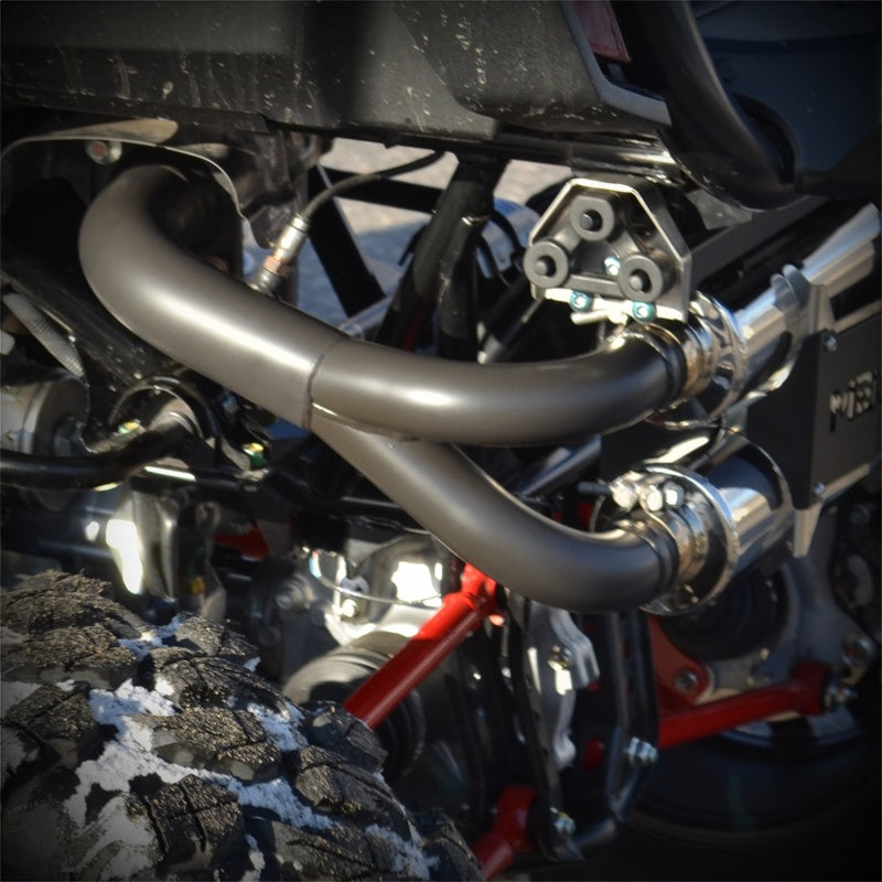 MBRP 19-20 Honda Talon Sistema de escape doble deslizable con silenciador de rendimiento