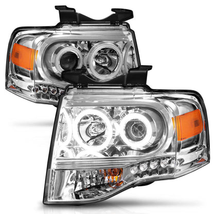 ANZO 2007-2014 Ford Expedition Projetor Faróis cromados
