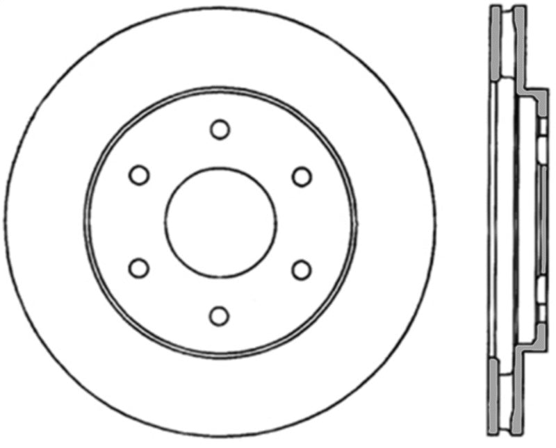 StopTech Power Slot Infiniti QX4/QX56 / Nissan Armada / Titan Cryo Slotted Front Left Rotor