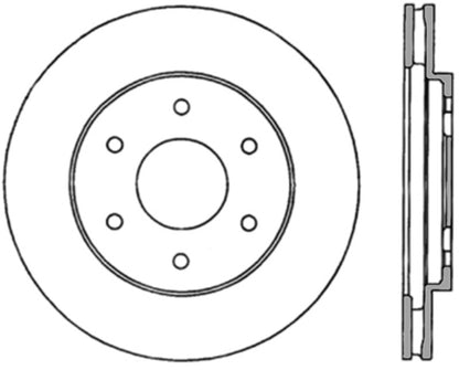 StopTech Power Slot Infiniti QX4/QX56 / Nissan Armada / Titan Cryo Slotted Front Left Rotor