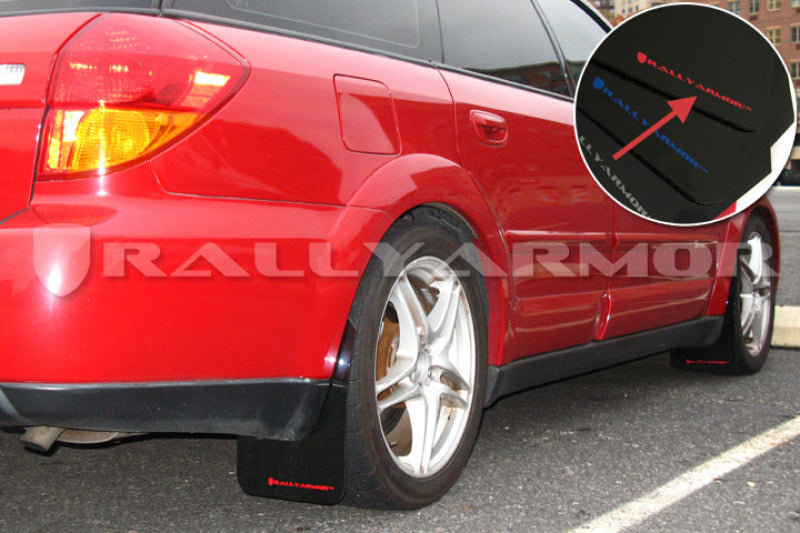 Rally Armor 05-09 Subaru Legacy / Outback Black UR Mud Flap w/Red Logo