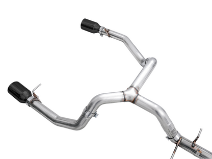 AWE Tuning 4th Gen GM 1500 5.3L 0FG Catback Split Rear Exit (Pára-choque plano) - Ponteiras duplas de diamante