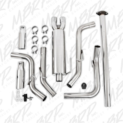 MBRP 05-13 Toyota Tacoma 4.0L EC/CC Doble lado dividido T409 Cat Back Escape