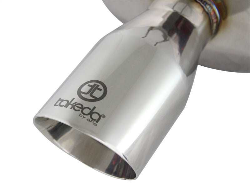 Escape traseiro aFe Takeda 304SS com ponta polida 12-15 Honda Civic L4 1.8L