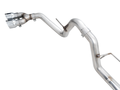 AWE 0FG 21+ Ford F150 Dupla saída lateral Cat-Back Exaustão - 4,5 pol Cromado Silver Tips