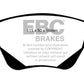EBC 01-04 Jaguar X-Type 2.5 Redstuff Rear Brake Pads