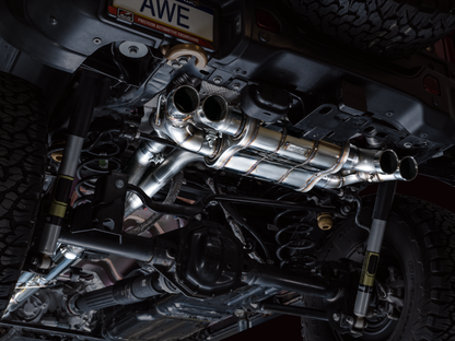 AWE Tuning 21+ Wrangler 392 Switchpath Cat-Back Exhaust- Quad BashGuards
