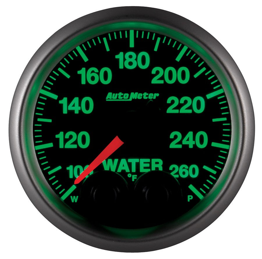 AutoMeter - 2-1/16" WATER TEMPERATURE, 100-260 °F, STEPPER MOTOR, ELITE (5654)