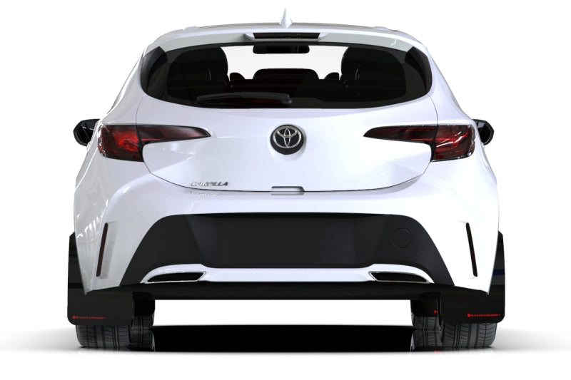 Rally Armor 18-25 Toyota Corolla Hatchback White UR Mud Flap Black Logo