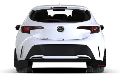 Rally Armor 18-25 Toyota Corolla Hatchback White UR Mud Flap Black Logo